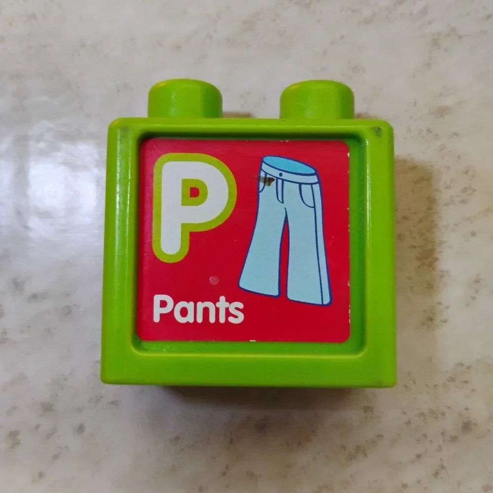 Vtech Sit to Stand Alphabet Train Replacement Letter Block L-Lion/P-Pants